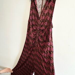 Free People Retro Shayla halter jumpsuit size S